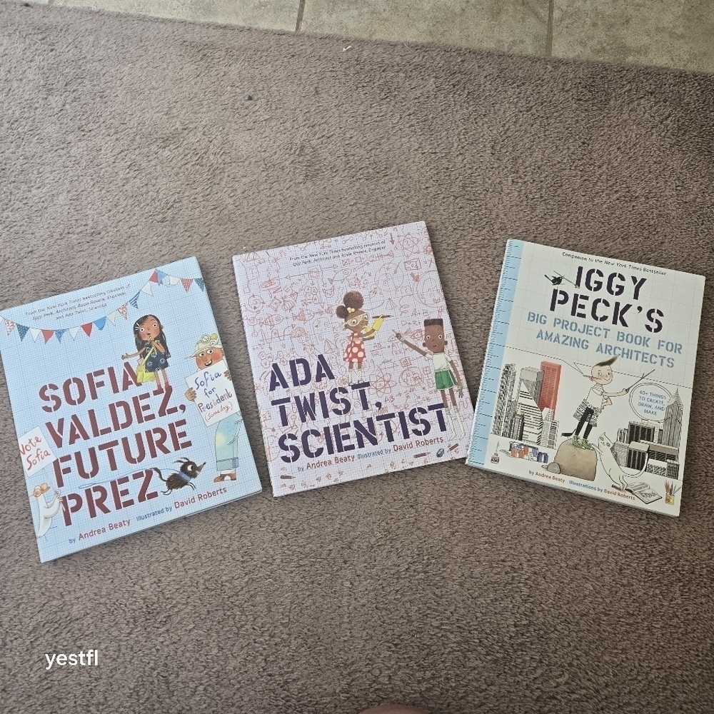 Stem Andrea Beaty book bundle engineer, scientist and activity book